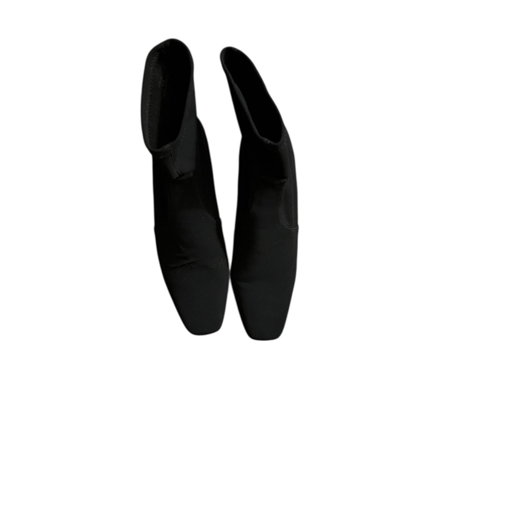 Donald J. Pliner Black Fabric Ankle Boots Size 8 1/2 M